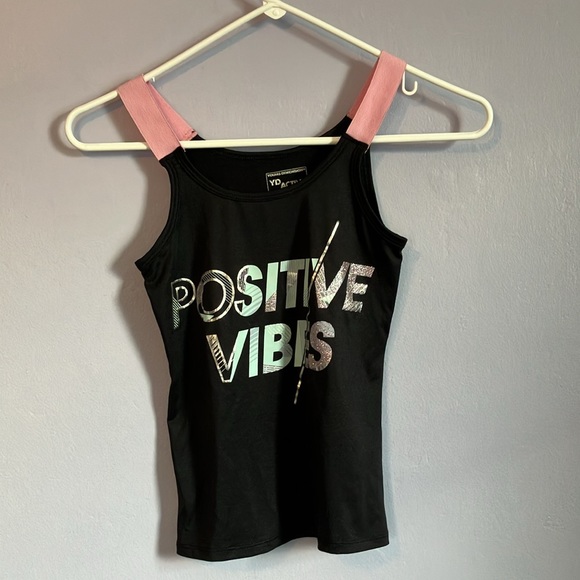 Girls young dimensions active black tank top Sz 9-10 years - Picture 3 of 10